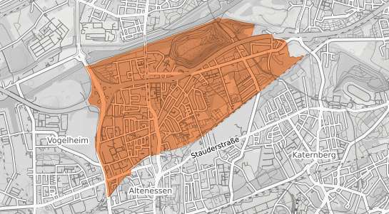 Mietspiegelkarte Essen Altenessen Nord
